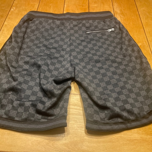 Bascom Projects 1993 Basketball Shorts Checkered Board Pattern Large - Picture 8 of 16